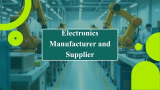 Electronics Manufacturer and Supplier