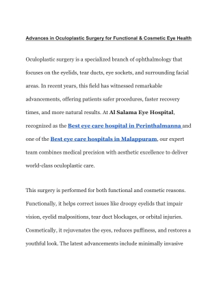 Importance of Surgical Training in Ophthalmology Programs (1)