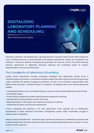 Digitalizing Laboratory Planning