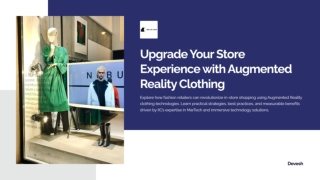 Upgrade Your Store Experience with Augmented Reality Clothing