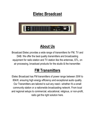 FM Transmitters
