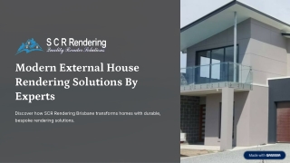 Modern External House Rendering Solutions By Experts