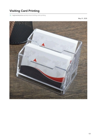 Visiting Card Printing