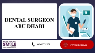 DENTAL SURGEON ABU DHABI
