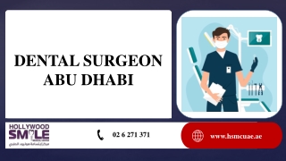 DENTAL SURGEON ABU DHABI