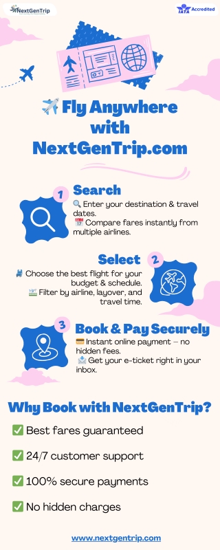Book Flights Online at Best Fares | NextGenTrip.com