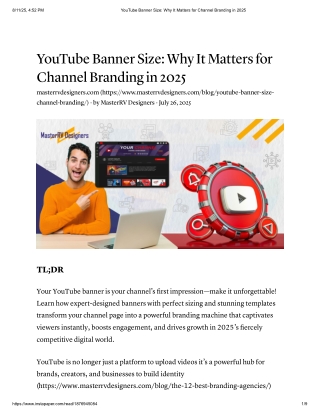 YouTube Banner Size_ Why It Matters for Channel Branding in 2025