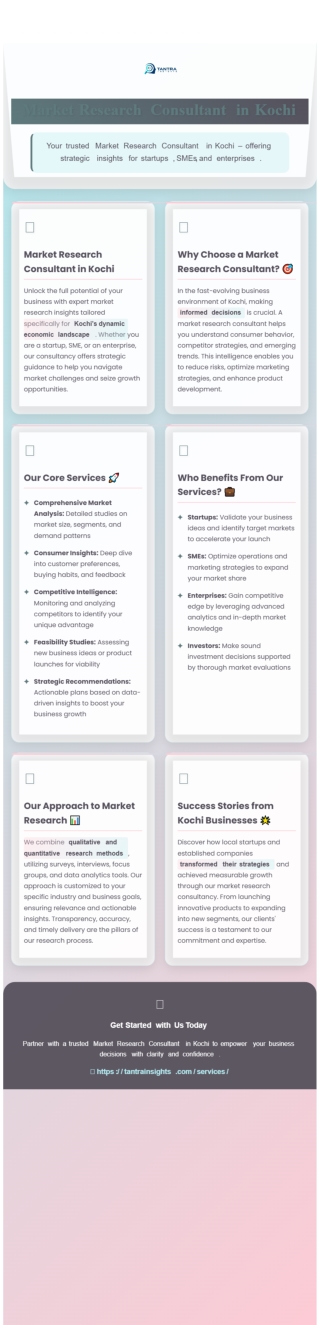 Business Plans in Kochi for Feasibility Studies