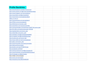 Profile Backlinks