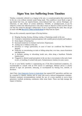 Best ENT Clinic in Hyderabad    __https___jadeclinics