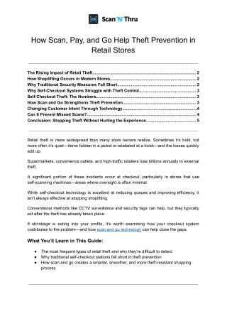 How Scan, Pay, and Go Help Theft Prevention in Retail Stores