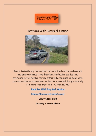 4x4 Sale With Return Guarantee