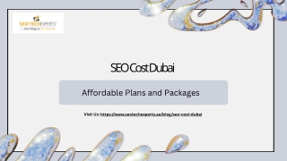 SEO Cost Dubai