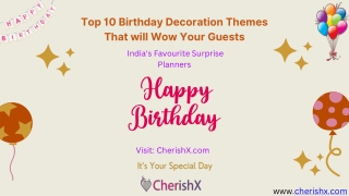 top 10 Birthday decoration By CherishX