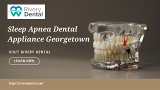 Sleep Apnea Dental Appliance Georgetown – Restful Nights Await