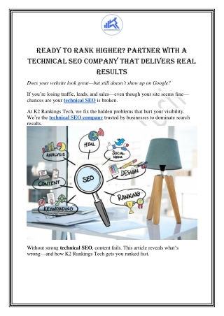 Ready to Rank Higher Partner with a Technical SEO Company That Delivers Real Results