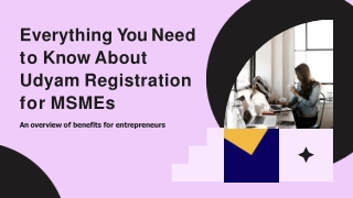 Everything You Need to Know About Udyam Registration for MSMEs