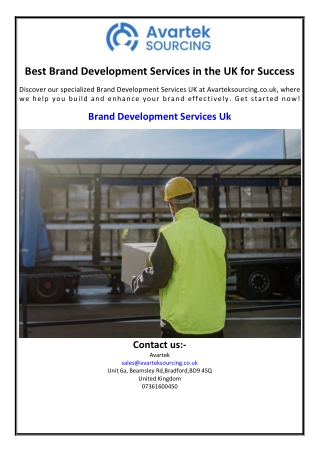 Best Brand Development Services in the UK for Success