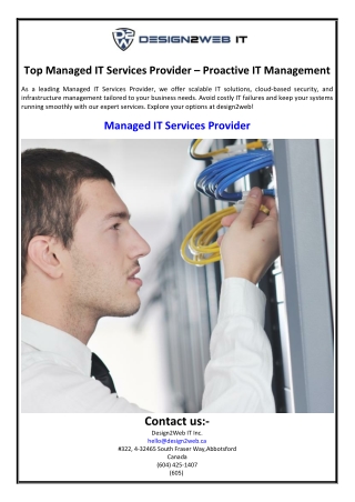 Top Managed IT Services Provider – Proactive IT Management