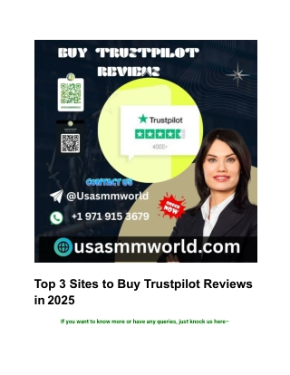 Top 3 Sites to Buy Trustpilot Reviews in 2025