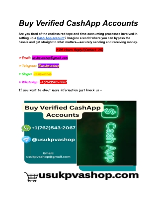 Where Can I Purchase a Verified Cash App Account
