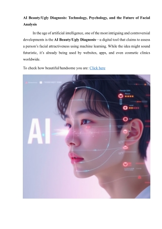 AI Beauty Ugly Diagnosis