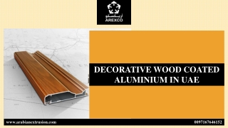 DECORATIVE WOOD COATED ALUMINIUM IN UAE