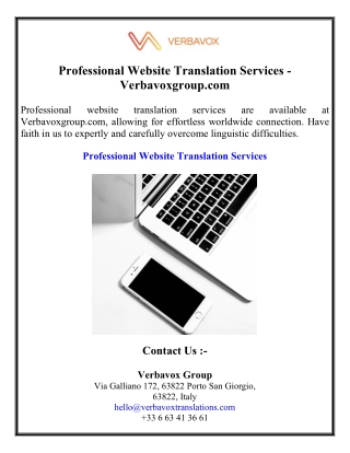Professional Website Translation Services - Verbavoxgroup.com
