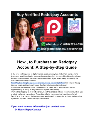 How , to Purchase an Redotpay Account_ A Step-by-Step Guide