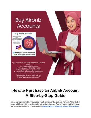 How,to Purchase an Airbnb Account A Step-by-Step Guide