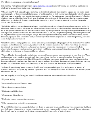 Why settle upon website positioning features