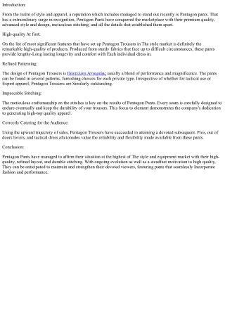 Pentagon Power: Redefining Fashion Dynamics