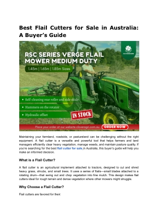 flail cutter for sale