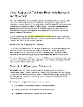 Visual Regression Testing in React with Storybook and Chromatic