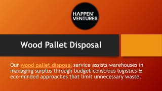 Wood Pallet Disposal