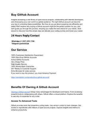 How to Buy Authentic GitHub Accounts in 2025