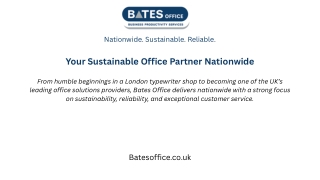 Your Sustainable Office Partner Nationwide  Batesoffice