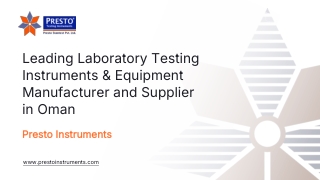 Leading Laboratory Testing Instruments & Equipment in Oman