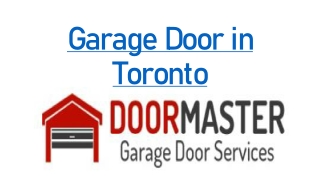 Garage Door  Toronto