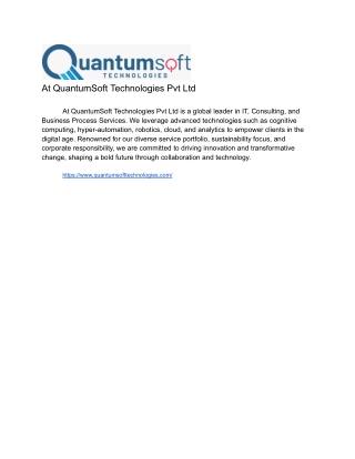 Quantumsoft Backlink