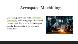 Aerospace Machining