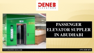 PASSENGER ELEVATOR SUPPLER IN ABUDHABI