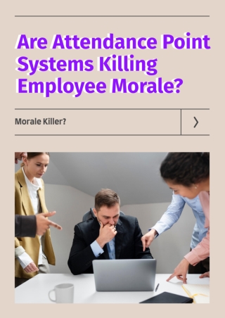 are attendence point system killing employee morale?