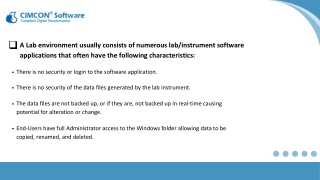 Legacy Lab Applications – CIMCON Software