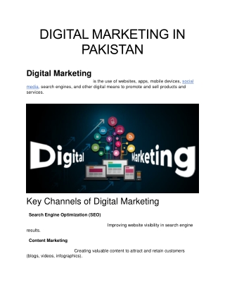 DIGITAL MARKETING IN PAKISTAN