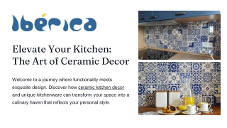 Elevate Your Kitchen: The Art of Ceramic Decor