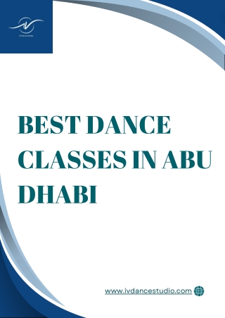 Join the Best Dance Classes in Abu Dhabi with Top Instructors