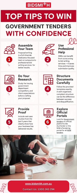 Top Tips to Win Government Tenders with Confidence