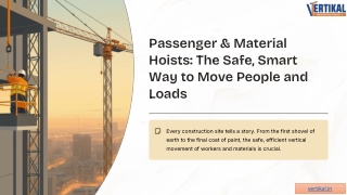 Passenger & Material Hoists: The Safe, Smart Way to Move People and Loads