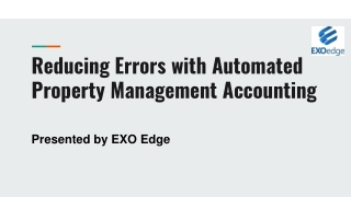Reducing Errors with Automated Property Management Accounting